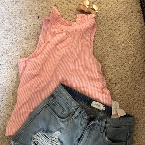 NWT linen top